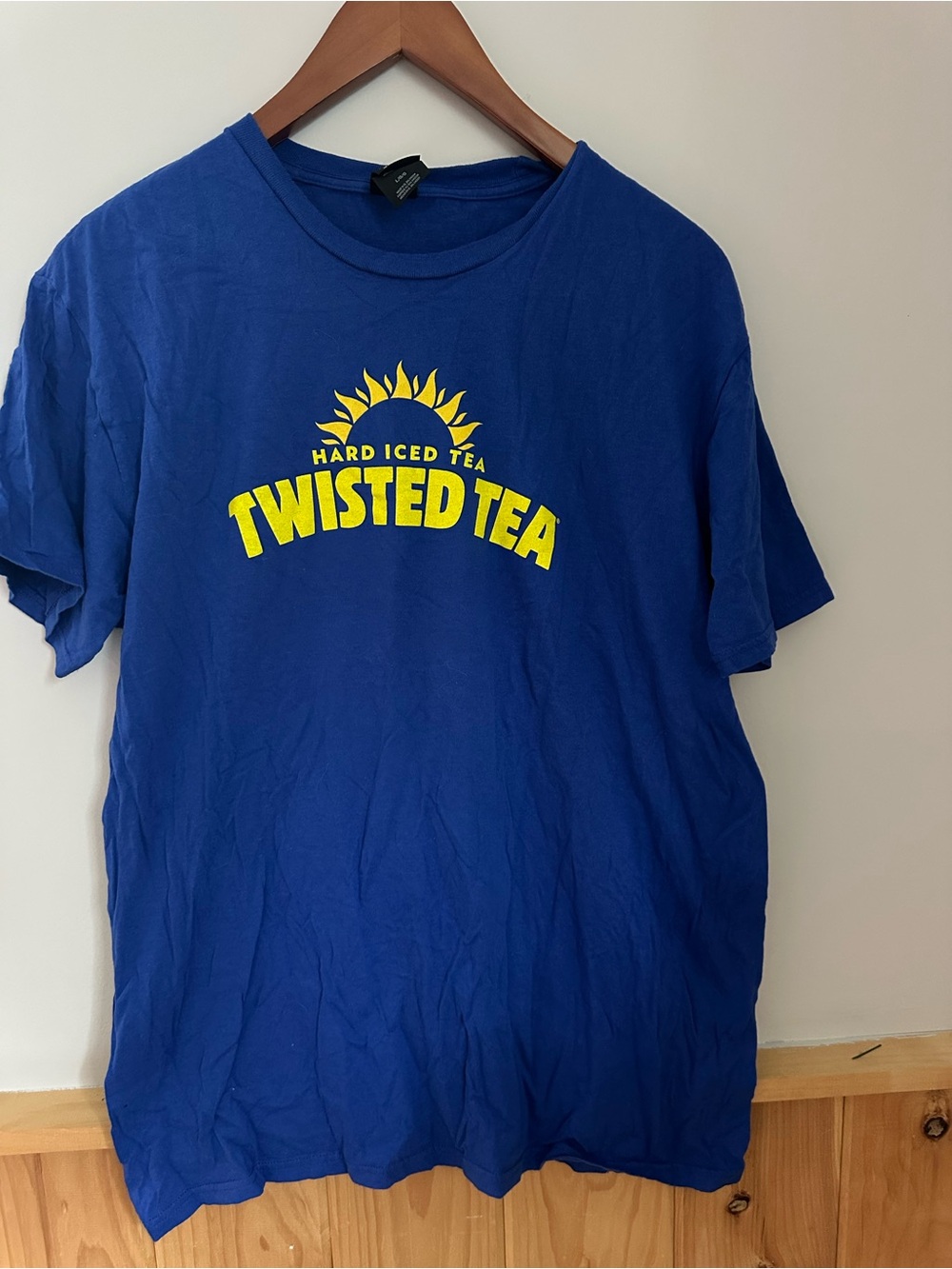 Hanes Blue Twisted Tea Logo Short Sleeve T‑Shirt